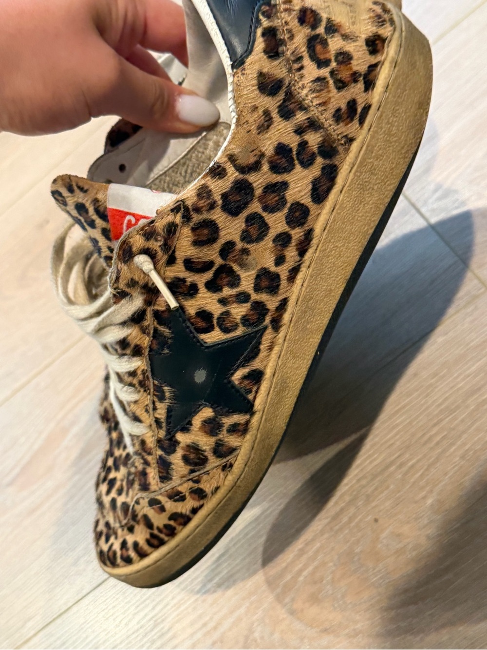 Golden Goose Leopard-Print Low-Top Sneakers in Brown and Black - Picture 5 of 7
